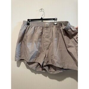 Skims Cotton Tan Boxer Lounge  Shorts 3X